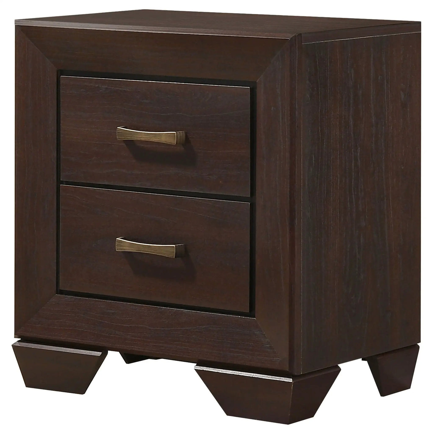 Copper - 2 Drawer Rectangular Nightstand by HouseOfZazla