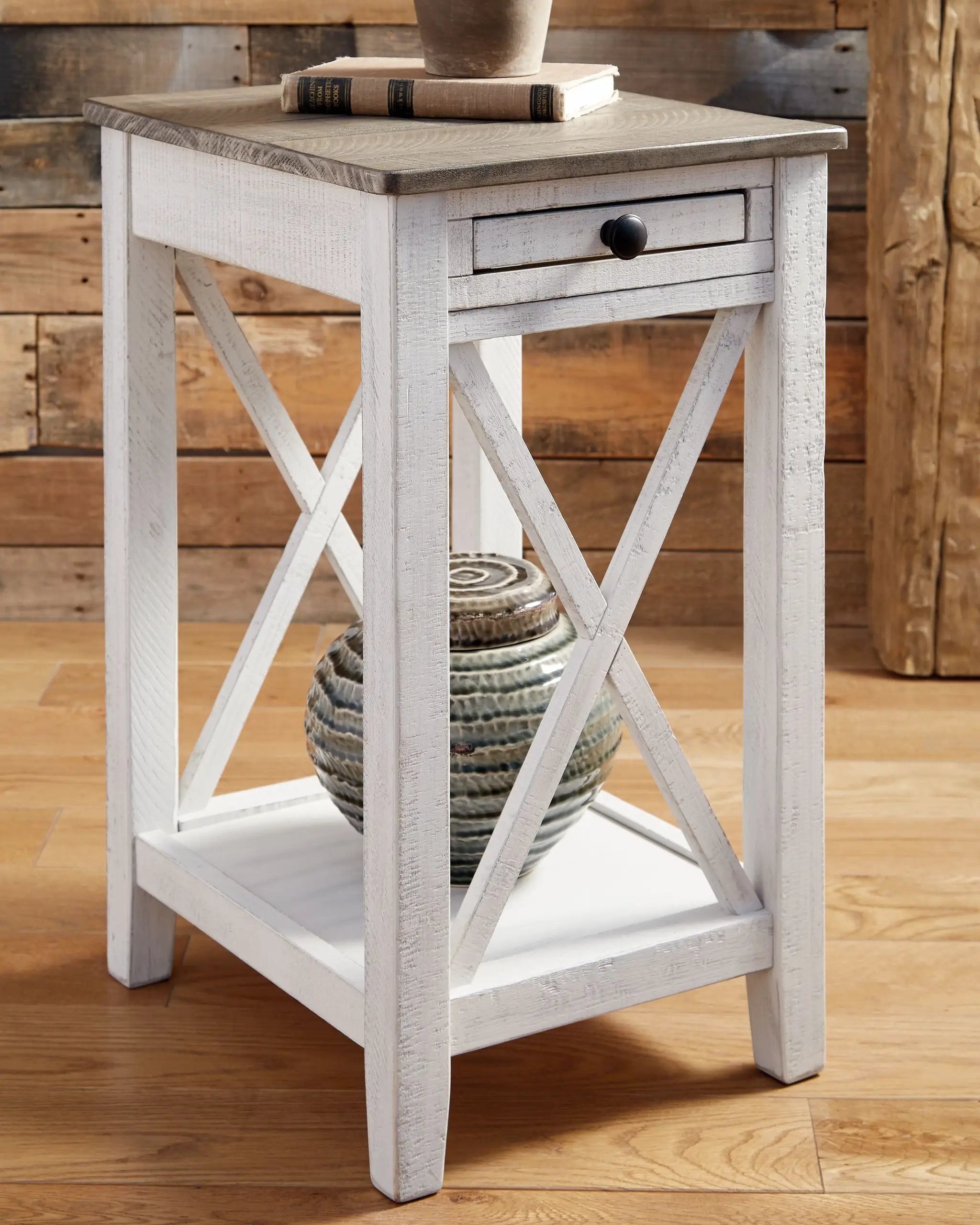 Adalane - Accent Table - White / Gray by Unique Piece Furniture