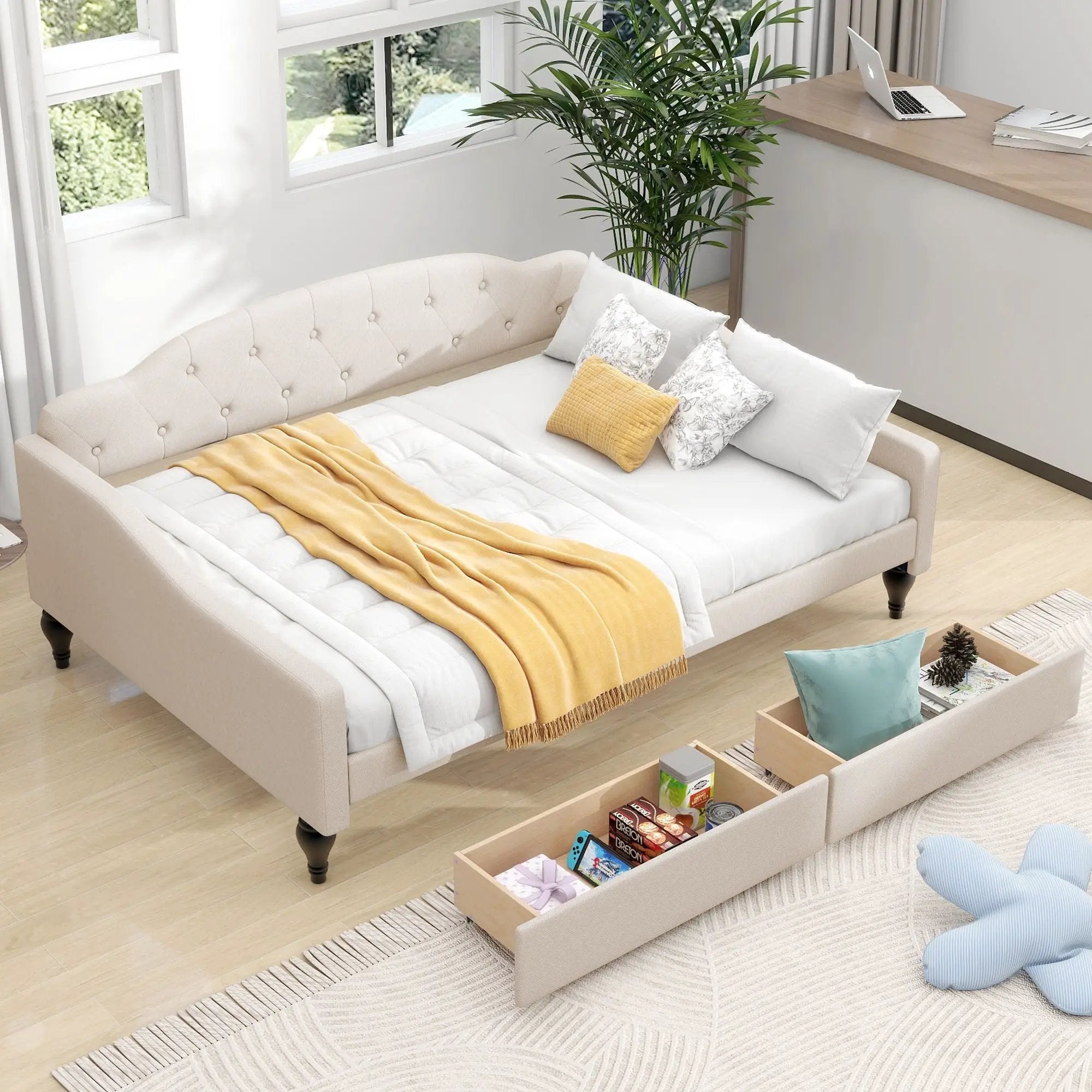 Upholstered Tufted Daybed by Unique Piece Furniture