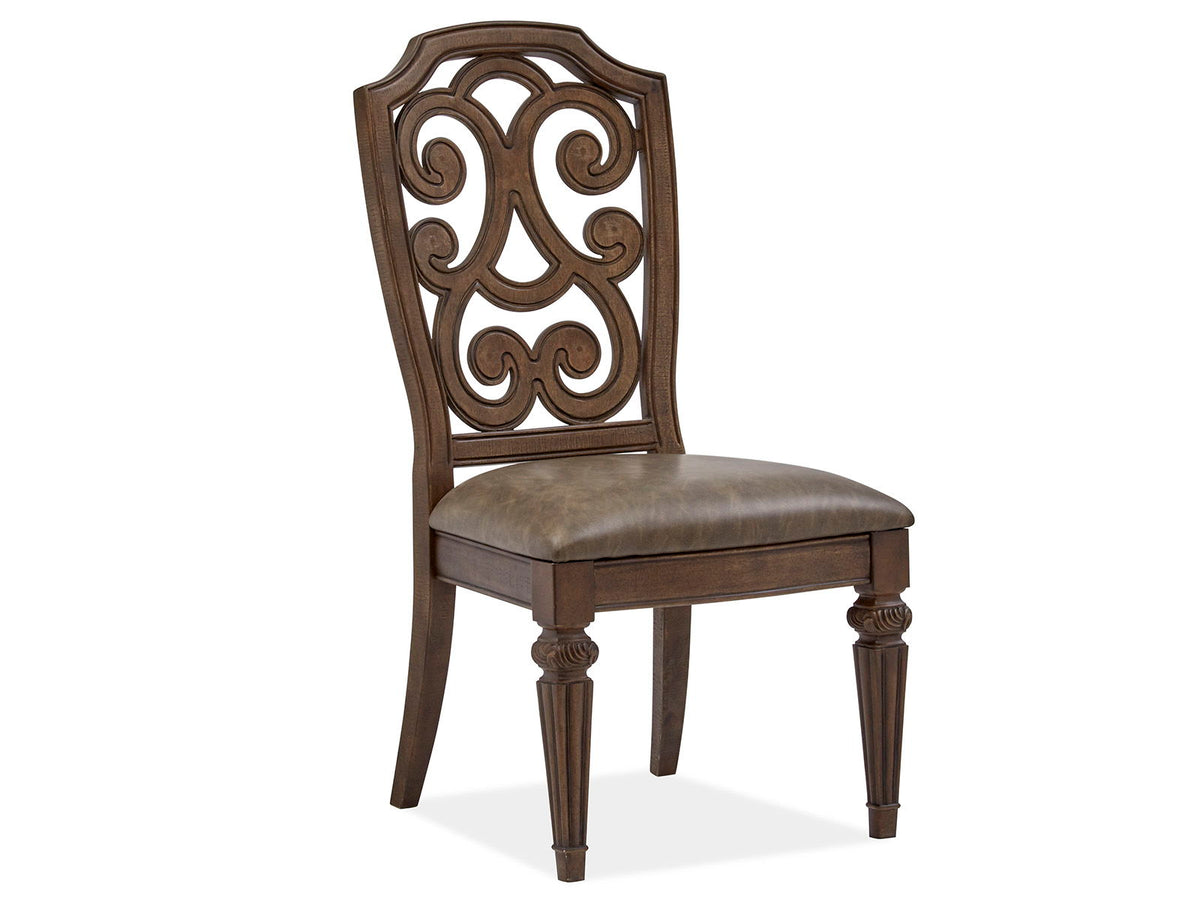 Durango - Wood Dining Side Chair With Upholstered Seat (Set of 2) - Willadeene Brown, photo 5 of 7