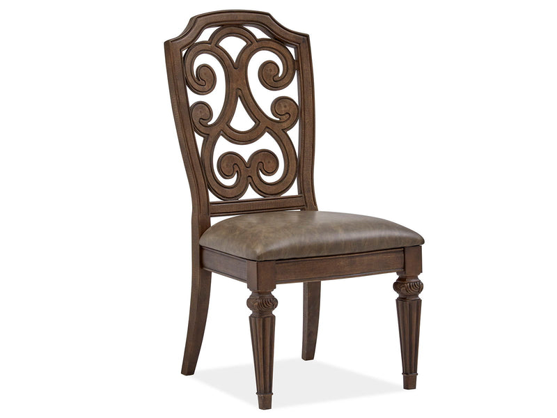 Durango - Wood Dining Side Chair With Upholstered Seat (Set of 2) - Willadeene Brown, photo 5 of 7