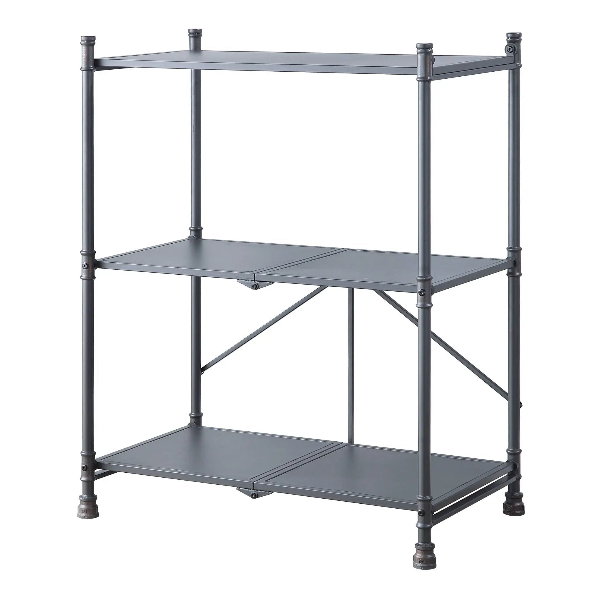 Cordelia - Hand-Brushed Console Table - Black / Bronze by HouseOfZazla