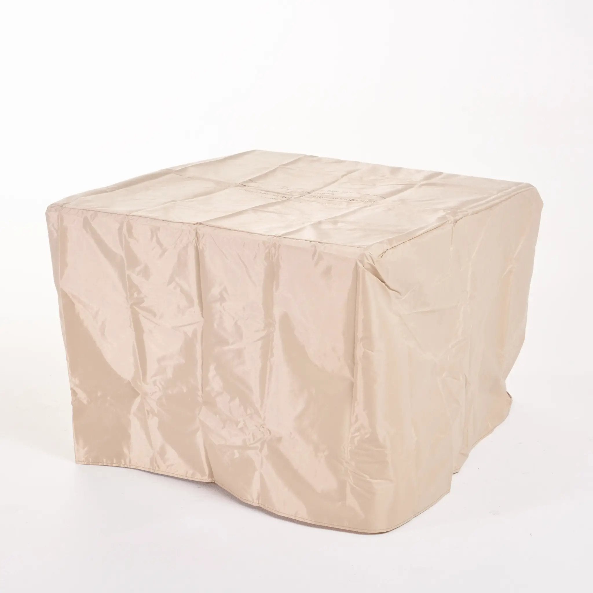 Anchorage 32'' Wood Square MGO Fire Pit Brown - 40,000 BTU by HouseOfZazla