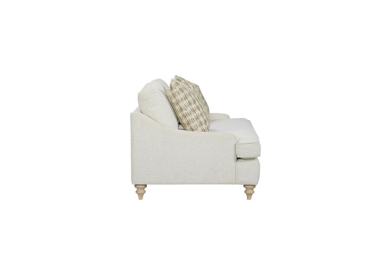 Loveseat Reversable Cushion With 2 Pillows - Off White by Unique Piece Furniture