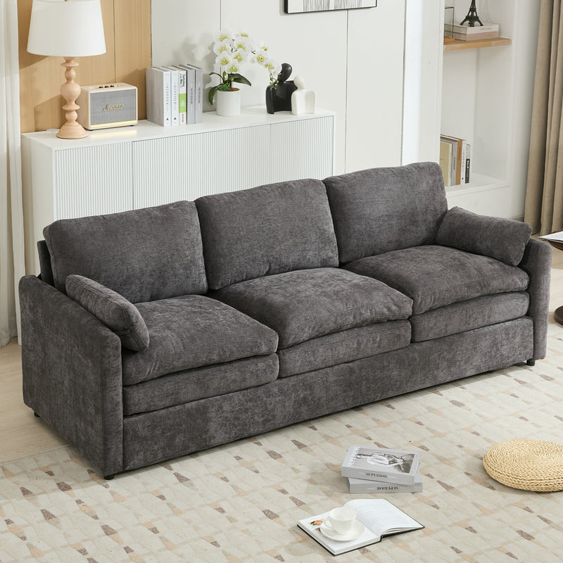 Cozy Upholstered Oversized 3-Seater Cloud Sofa by BLAKHOM