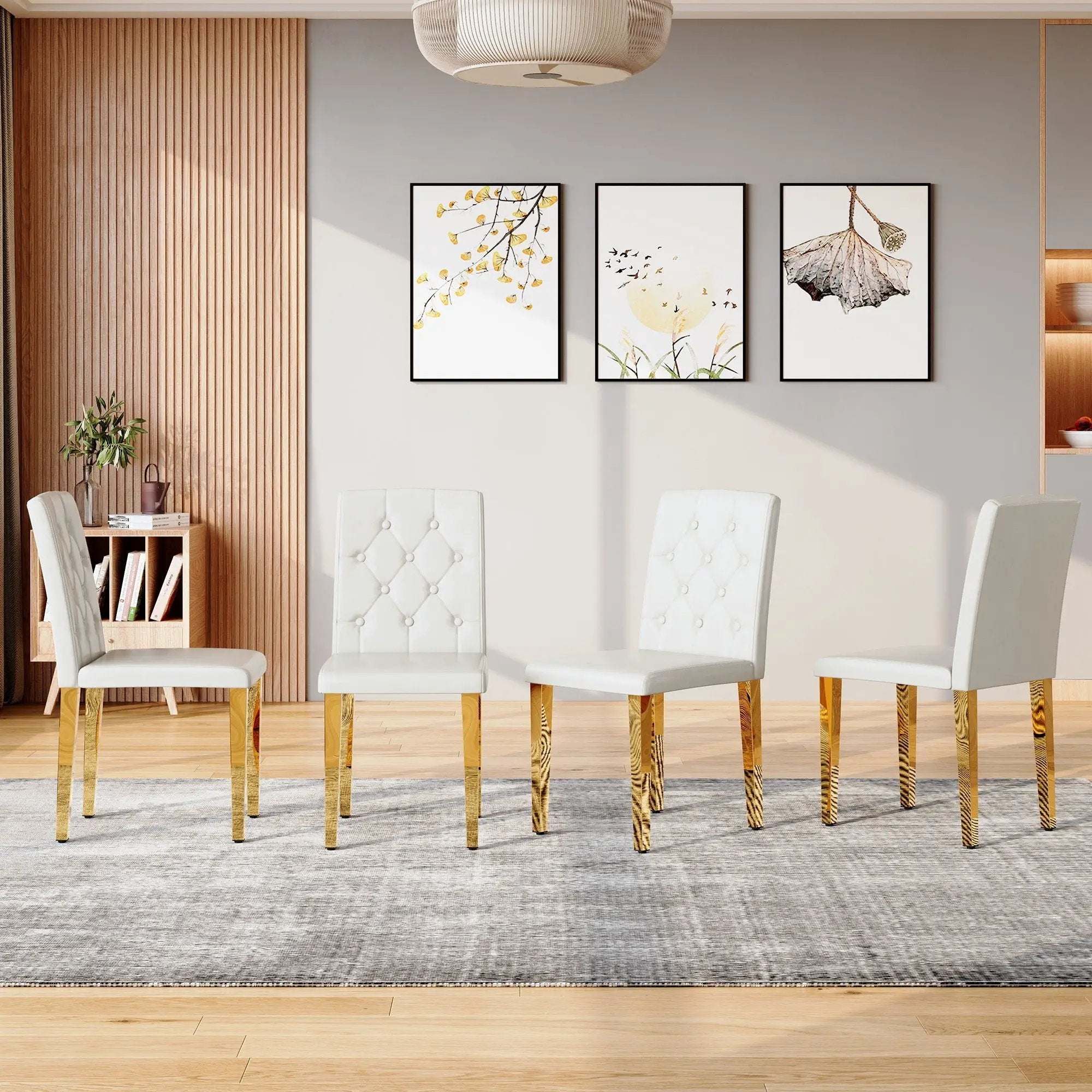 Dining Chairs With Ergonomic Buckle Backrest Comfort by HouseOfZazla