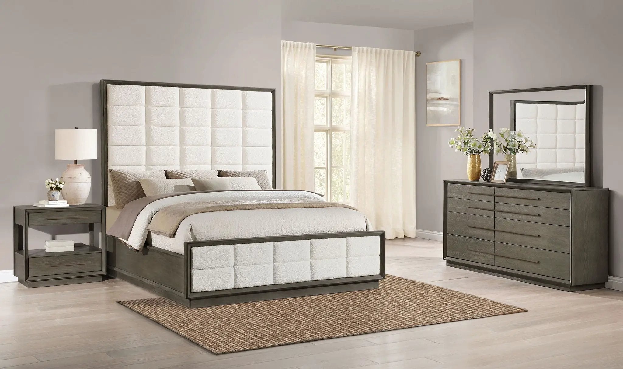 Durango 4-piece Queen Bedroom Set Taupe Oak by Unique Piece Furniture