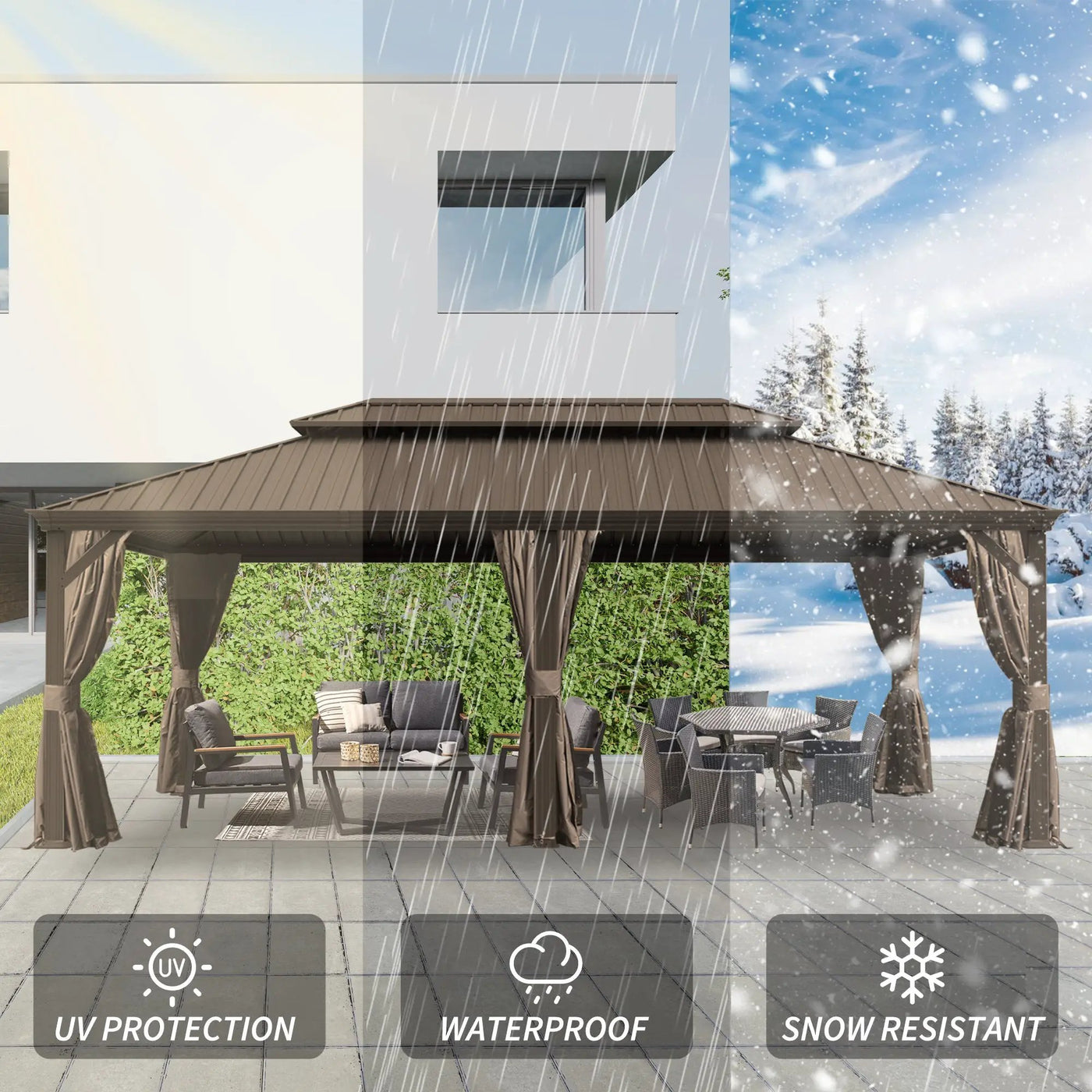 14' X 24' Hardtop Gazebo by HouseOfZazla