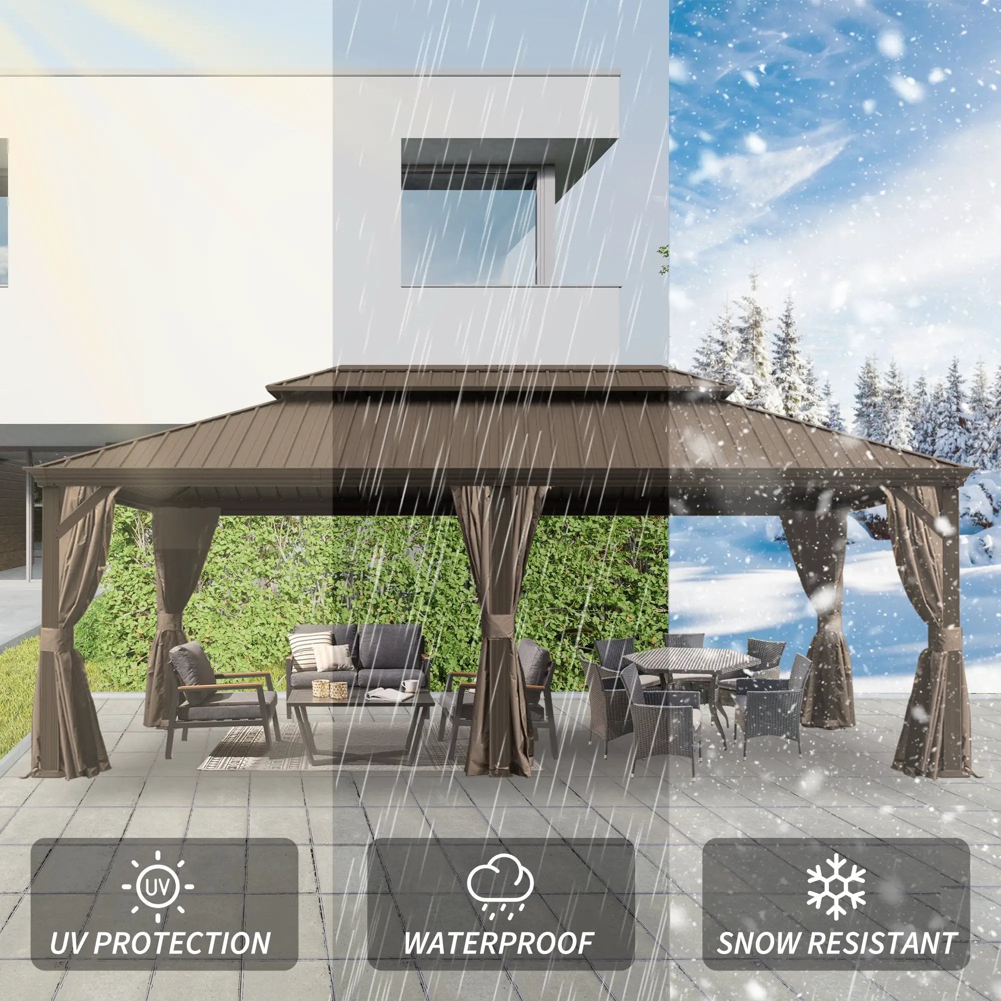 14' X 24' Hardtop Gazebo by HouseOfZazla