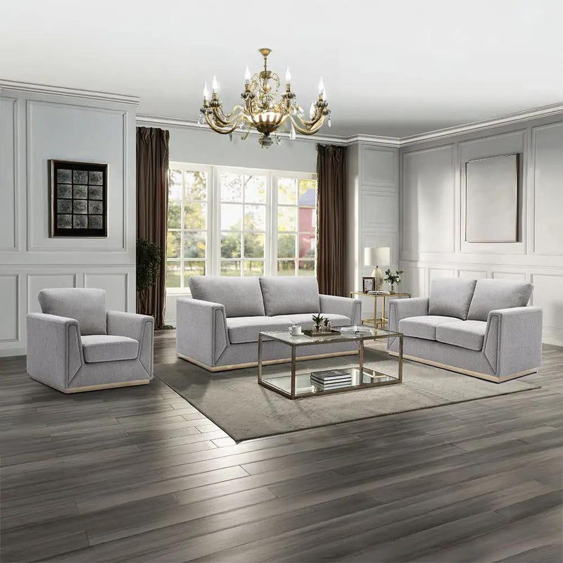 Valin - Chair - Gray Linen by Unique Piece Furniture