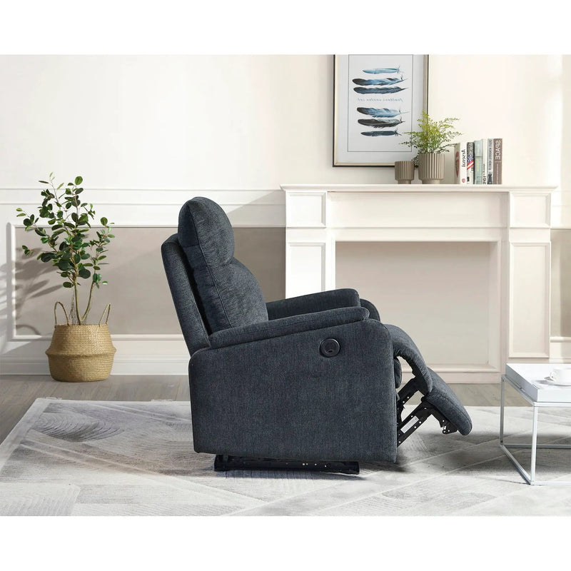 Recliner Chair With Power Function Easy Control Big Stocks, Recliner Single Chair For Living Room, Bed Room by HouseOfZazla