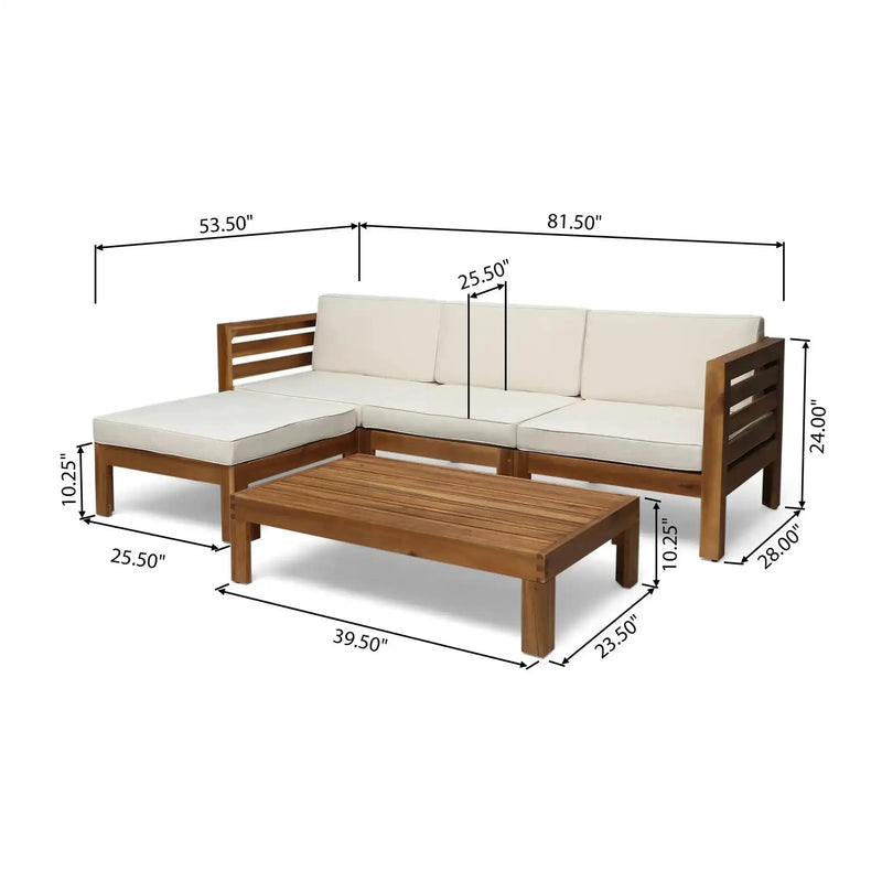 Cambridge L Shape Sofa Set by HouseOfZazla