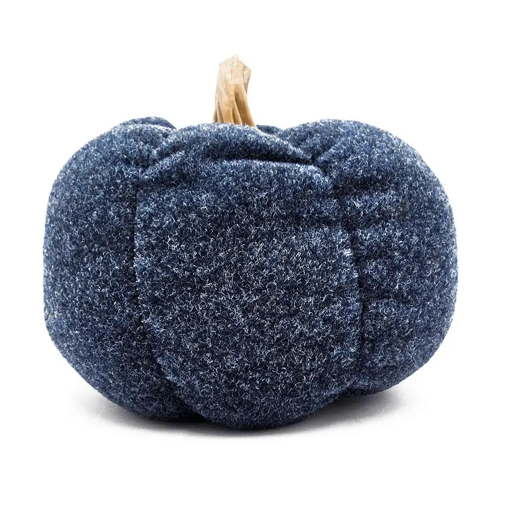 Pumpkin Ornament Decor For Holiday Harvest Festival Fall Festival & Thanksgiving (Set of 3) - Blue by HouseOfZazla