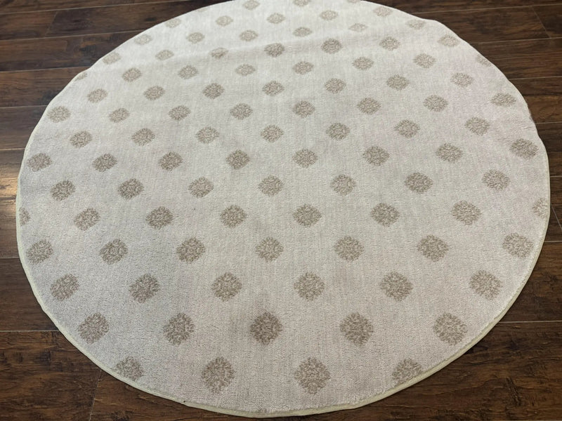 Round Power Loomed Rug 5x5, Contemporary Modern Round Carpet, 5ft Round by Jewel Rugs