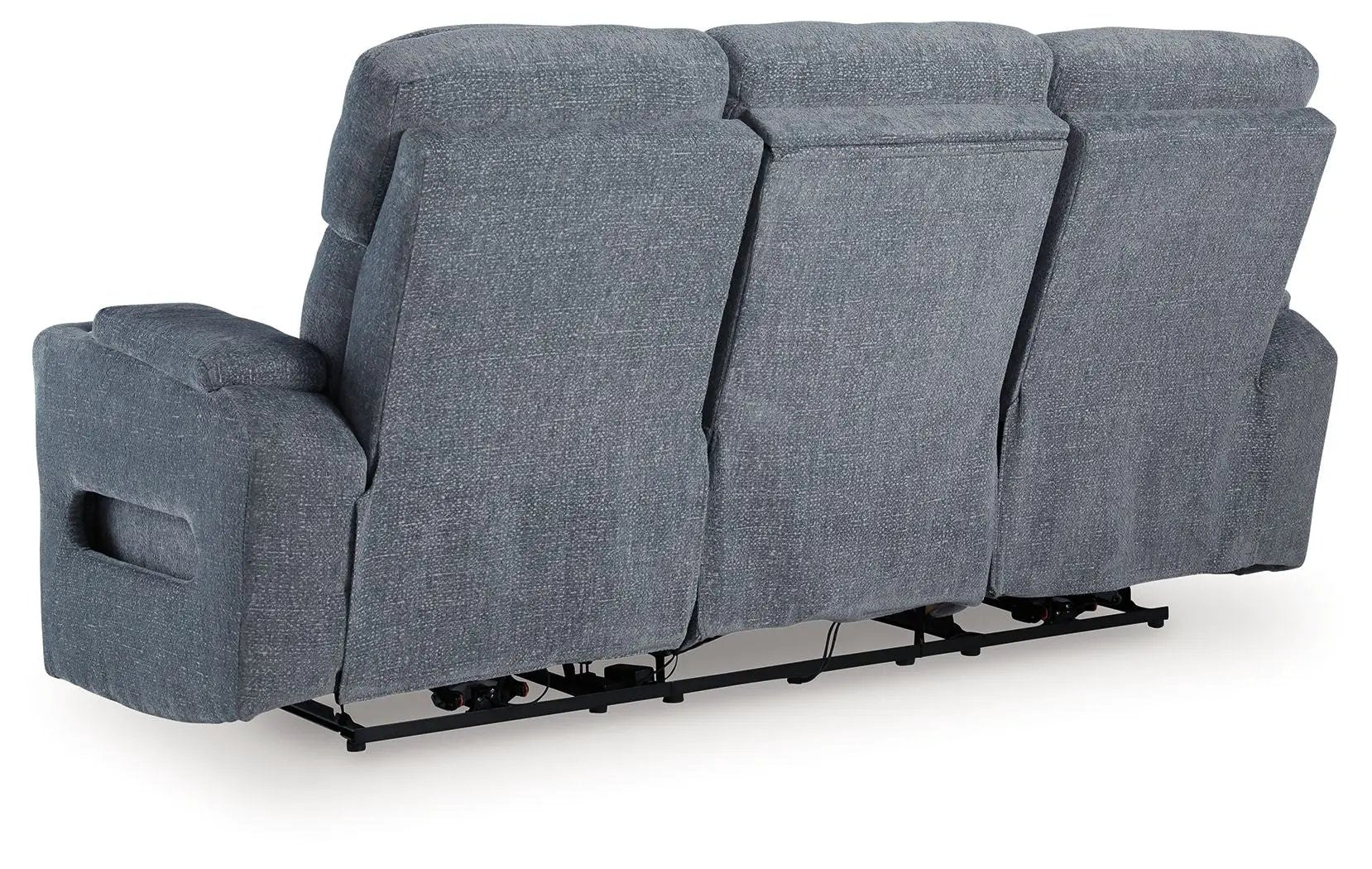 Studio Cave - Power Reclining Sofa - Steel by Unique Piece Furniture