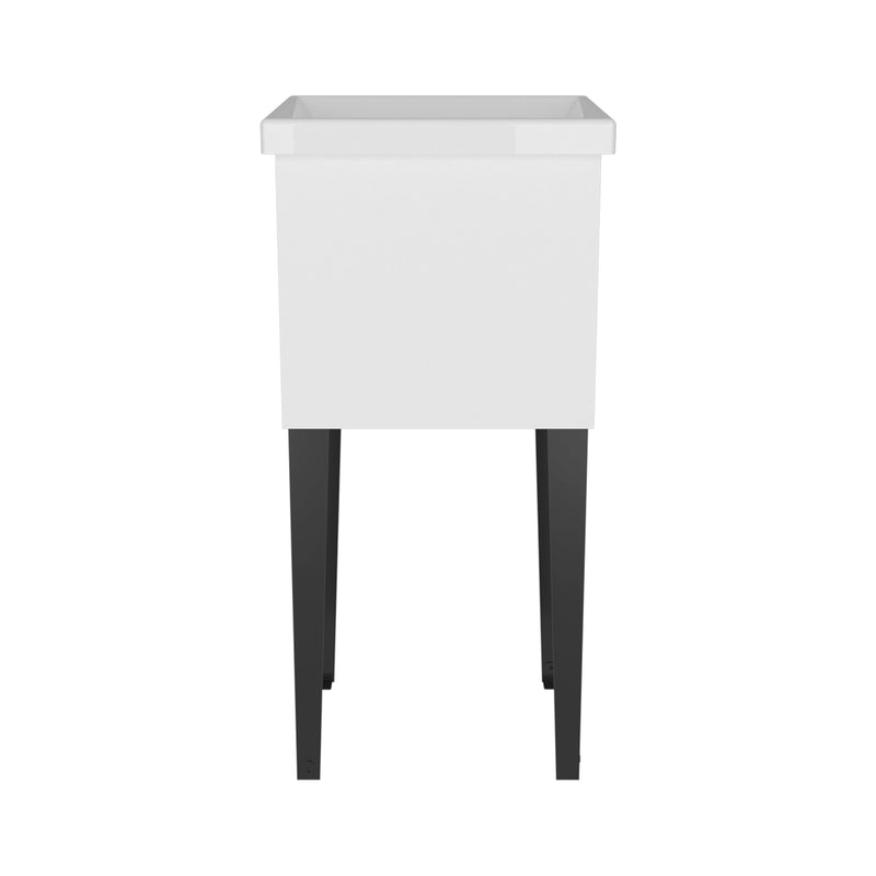 Bari Freestanding Plastic Laundry Utility Sink with Storage Cabinet by HouseOfZazla