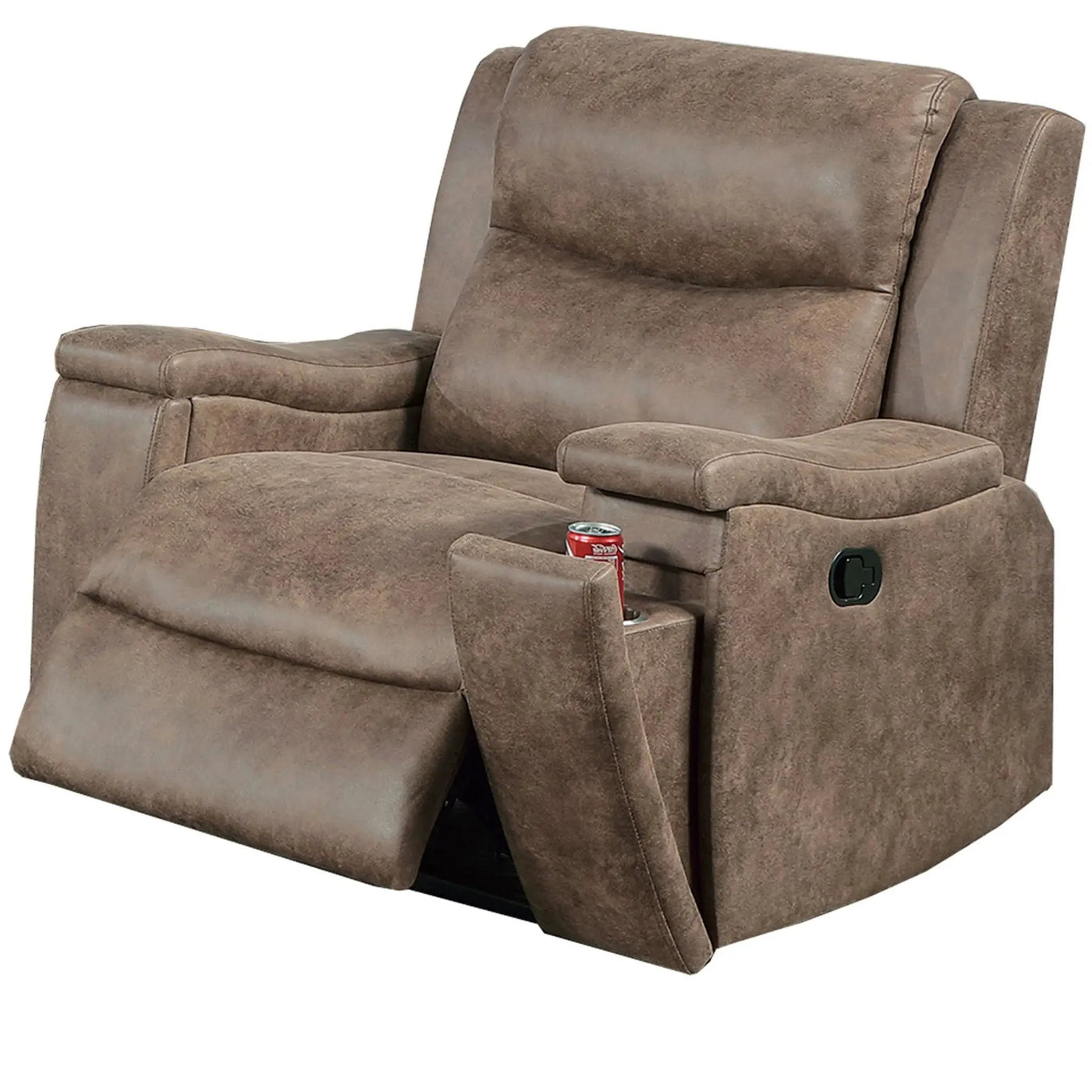 Modern Manual Motion Living Room Set With Hidden Cup Holders by HouseOfZazla