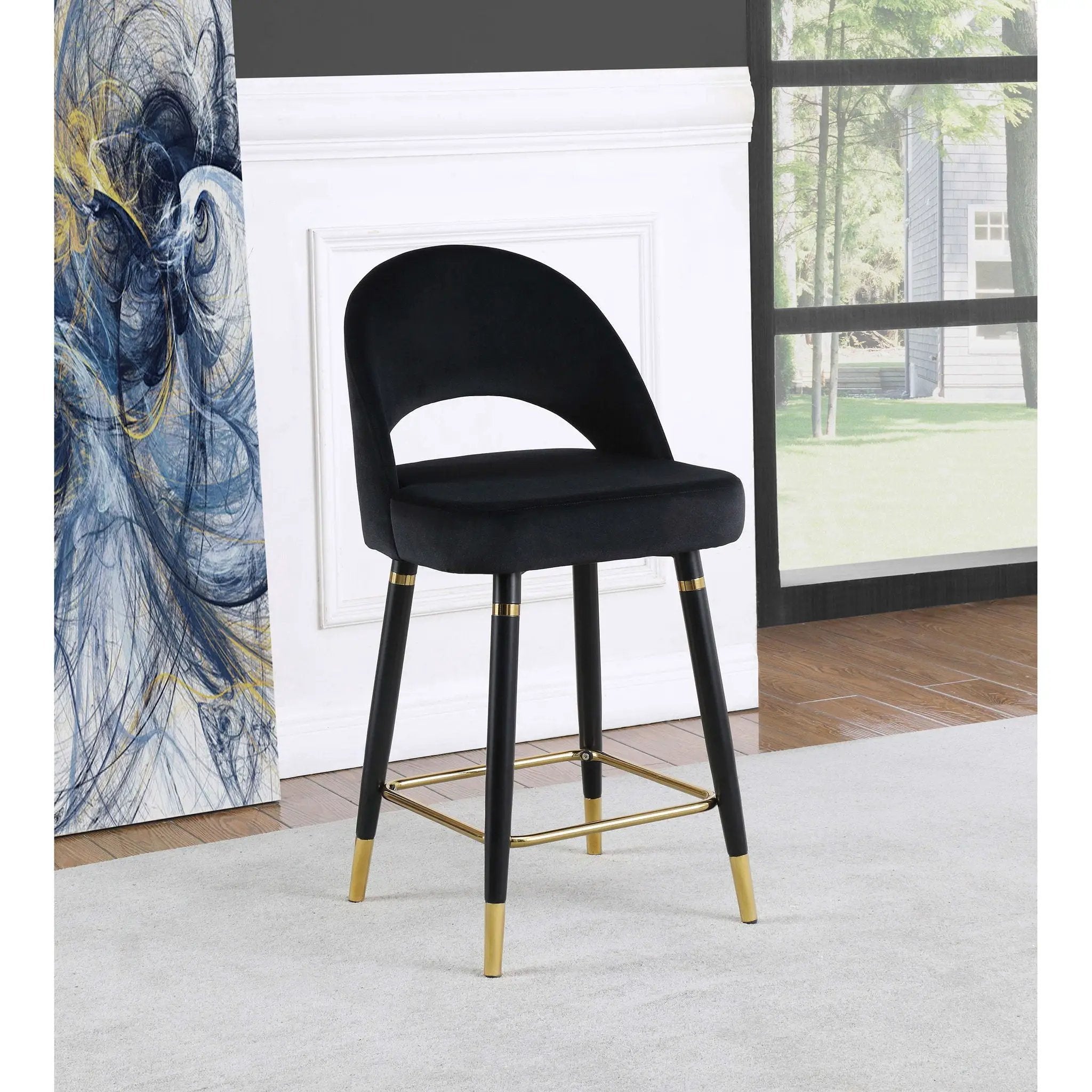 Open Back Counter Height Stools (Set of 2)