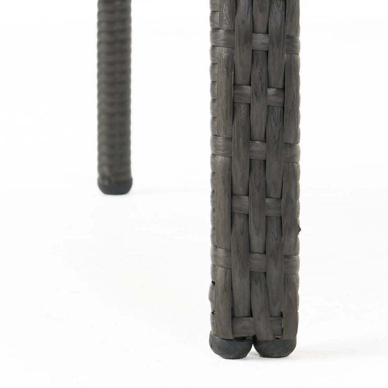 Outdoor PE Rattan Stacking Chair with Iron Frame and Cushions (Set of 4) by HouseOfZazla