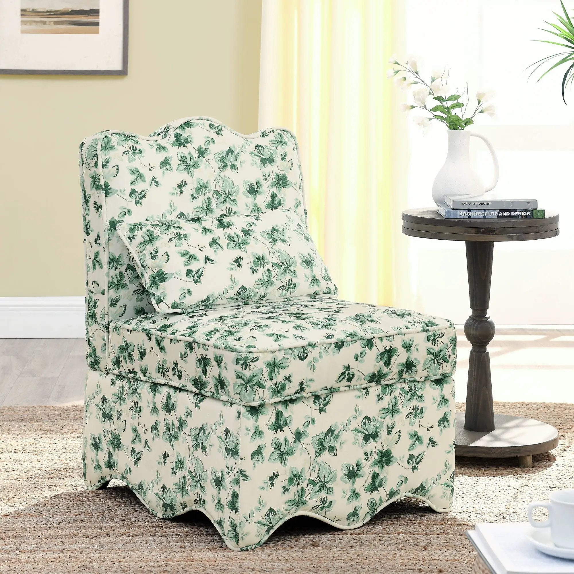 Stylish Flannel Dining Chair With Soft Cushion And Backrest by Unique Piece Furniture