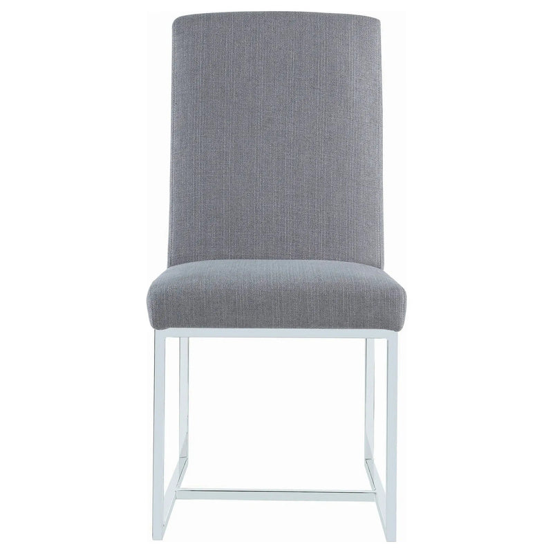 Mackinnon Upholstered Dining Side Chair Grey (Set of 2) by Unique Piece Furniture