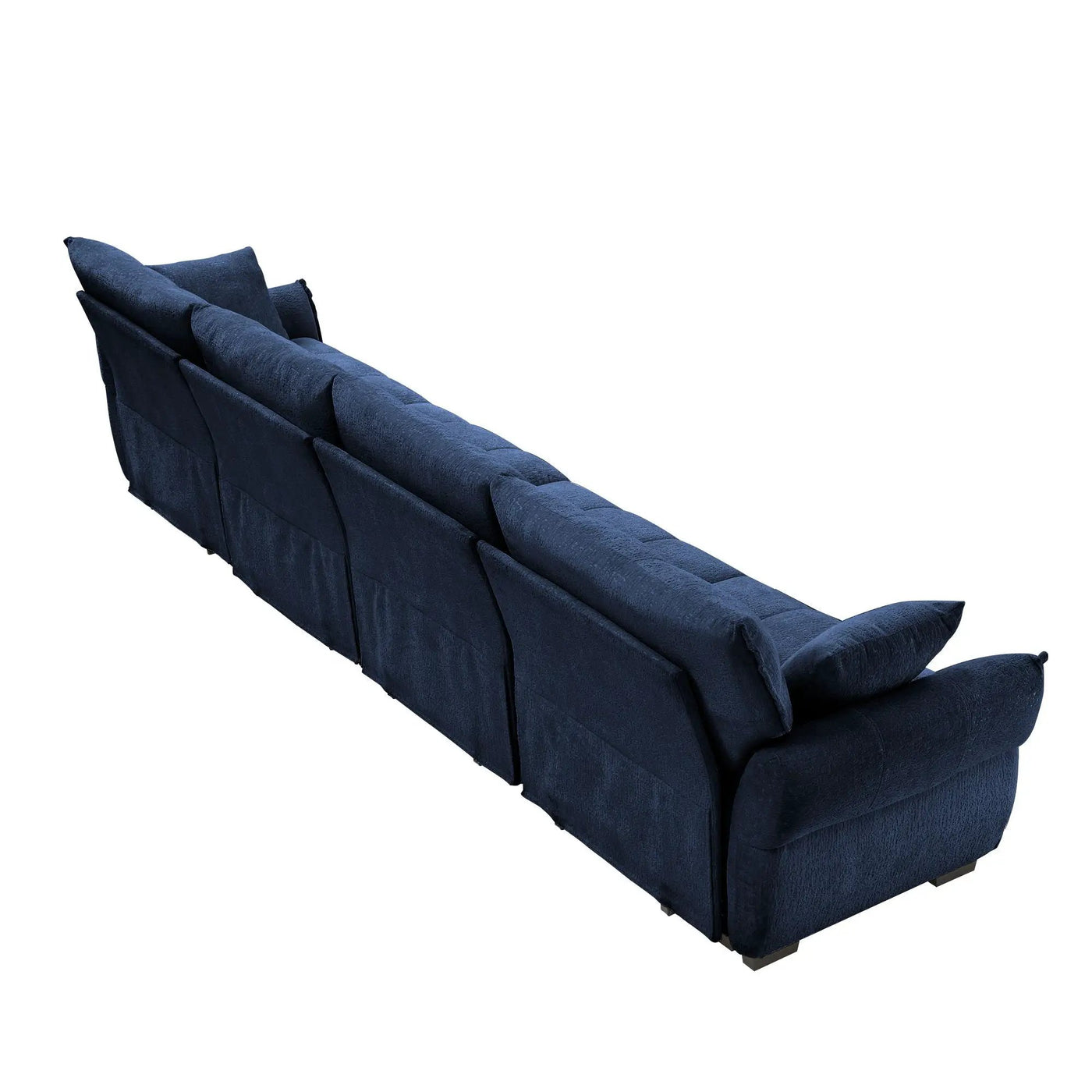 Modern Sofa & Pillows, Textured Cover, High Rebound Cushions by Unique Piece Furniture