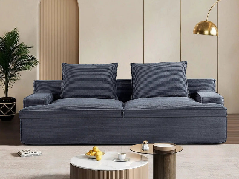 Nimbus - Oversized Full Foam 4 Seater Couch For Living Room Upholstered In Soft, Wide Armrests by Unique Piece Furniture