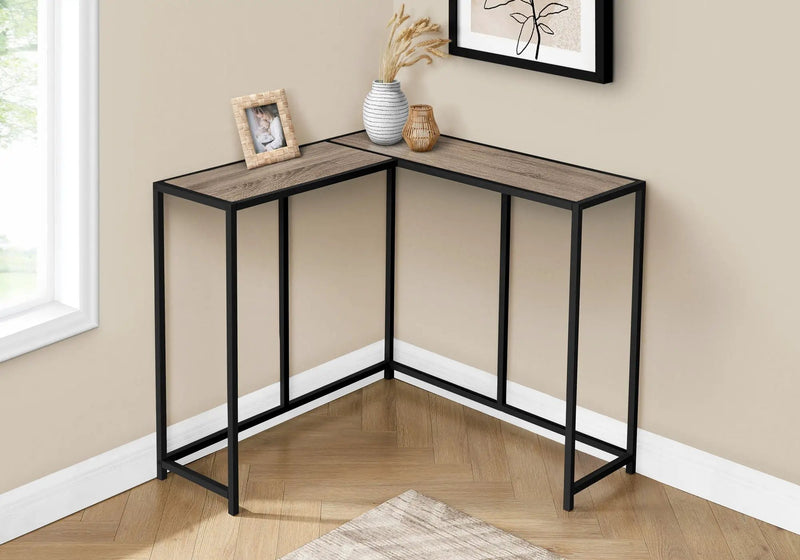 Corner Accent Console Table For Entryway, Unique L-Shaped Design by Unique Piece Furniture