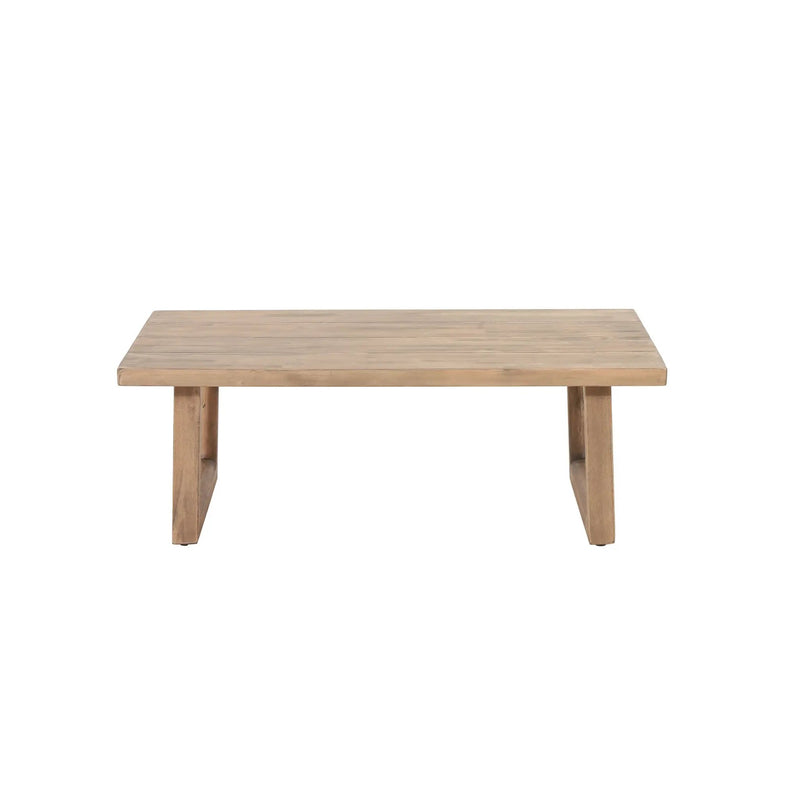 Outdoor Acacia Wood Loveseat and Coffee Table Set with Cushions by HouseOfZazla