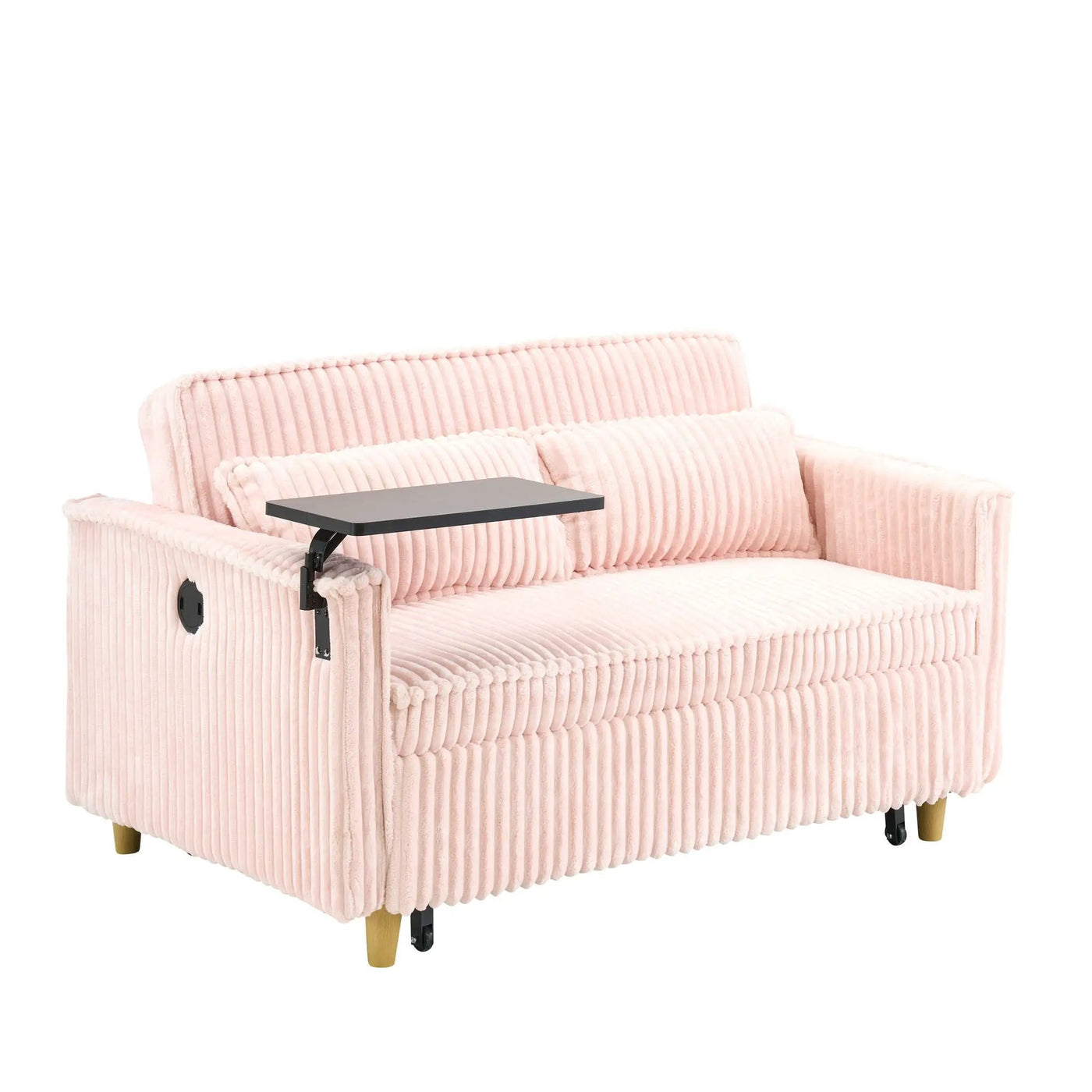 Pull Out Sofa With Movable Tabletop And USB Ports by HouseOfZazla