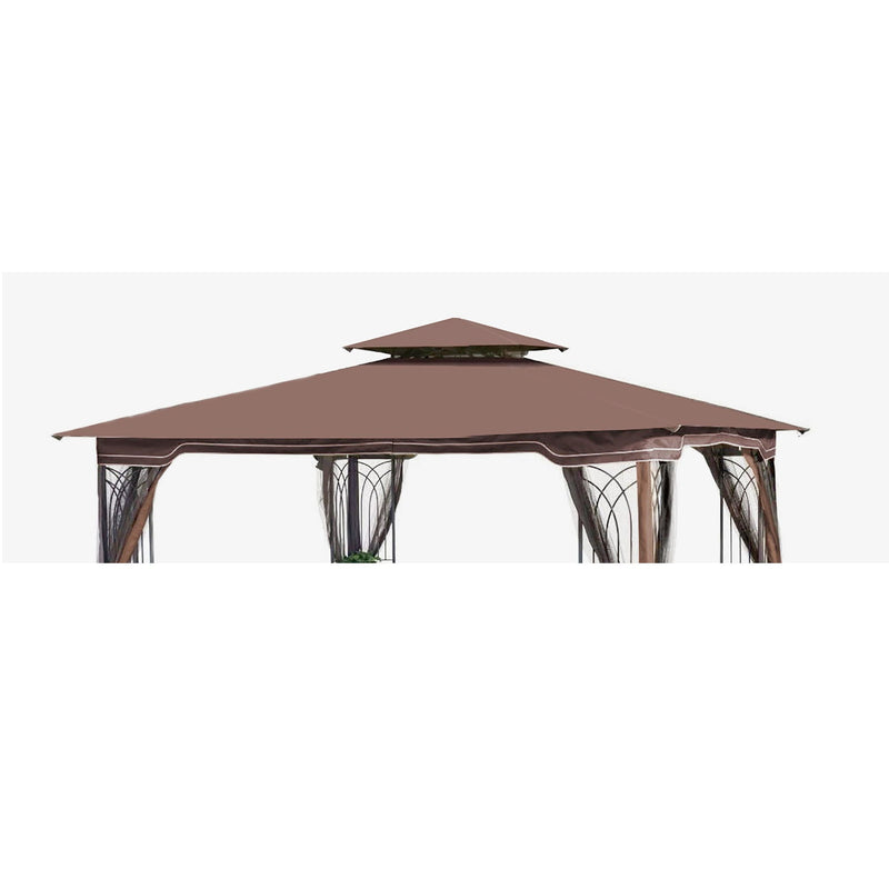 Patio Double Roof Gazebo Replacement Canopy Top Fabric by Unique Piece Furniture