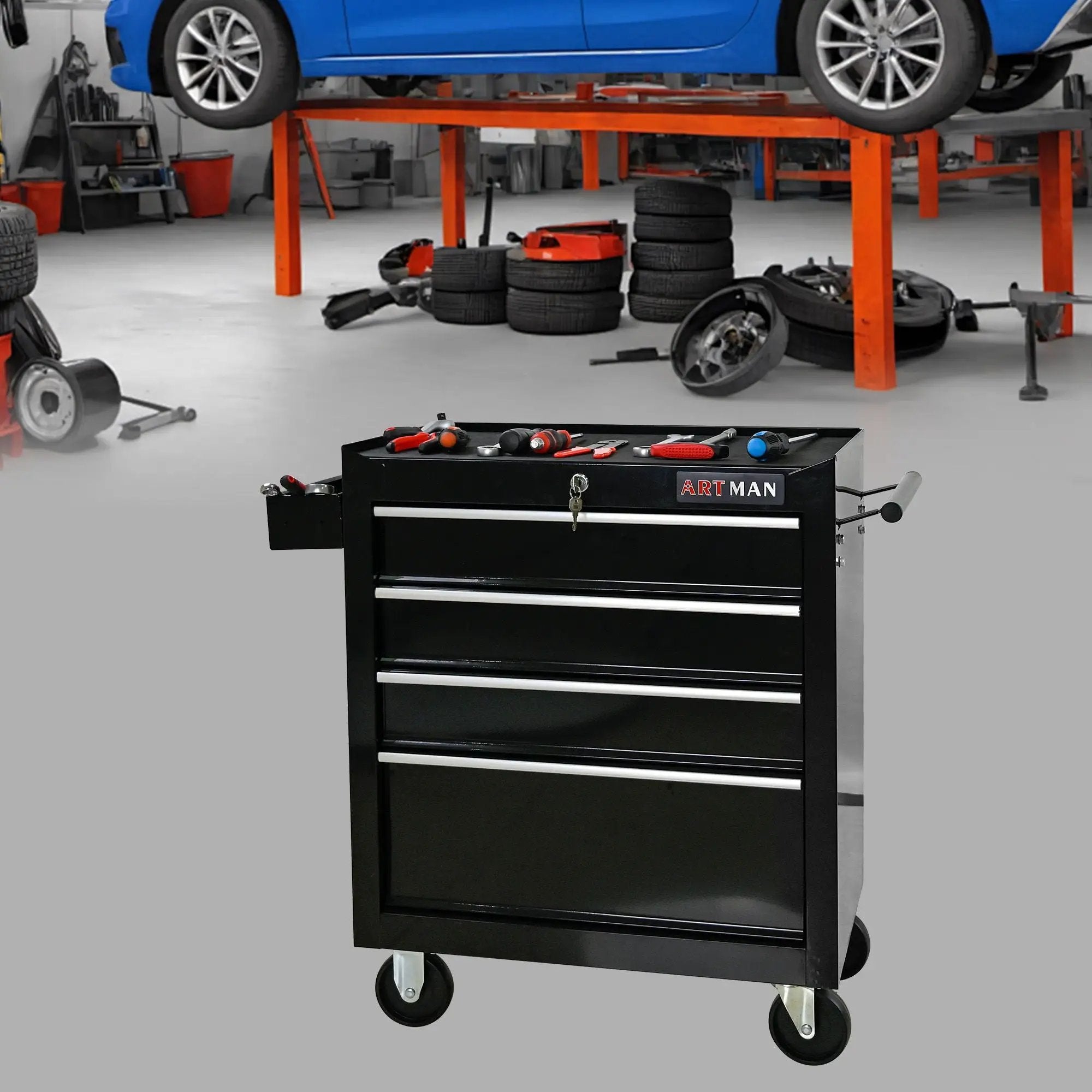 Multifunctional Tool Cart With Wheels And Drawers by HouseOfZazla