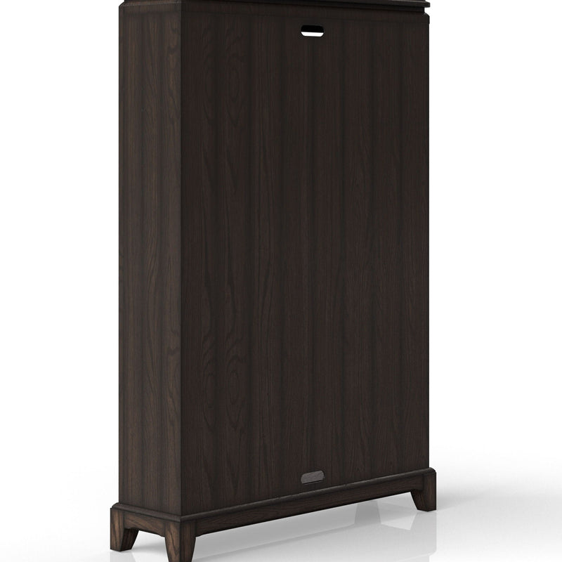 Chocolate Bookcase with Durable Solid Wood & MDF Construction - 72-Inch Height, photo 3 of 5