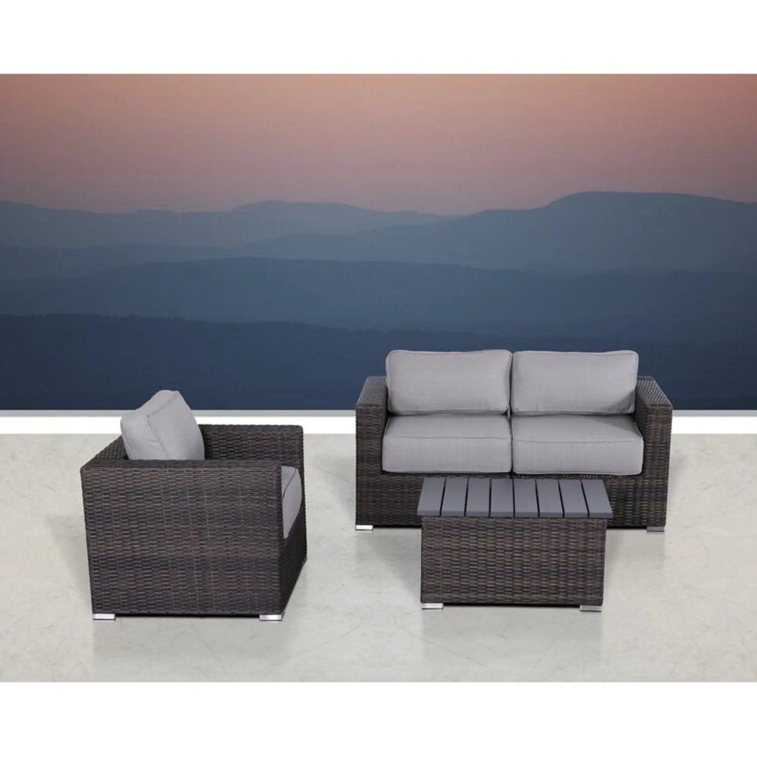 Stylish Sofa Seating Group With Cushions Perfect For Outdoor Gatherings by HouseOfZazla