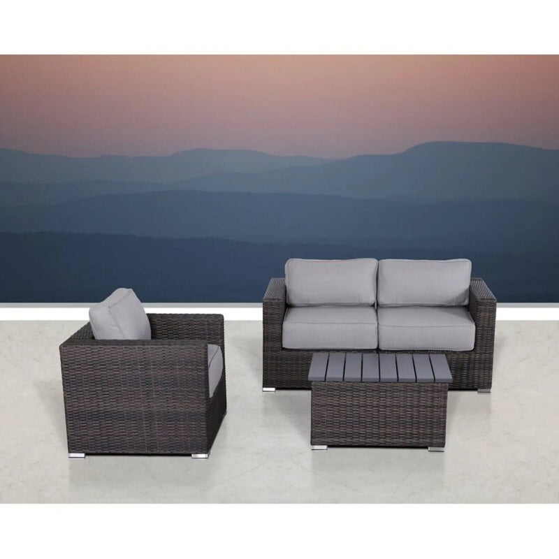 Stylish Sofa Seating Group With Cushions Perfect For Outdoor Gatherings by HouseOfZazla