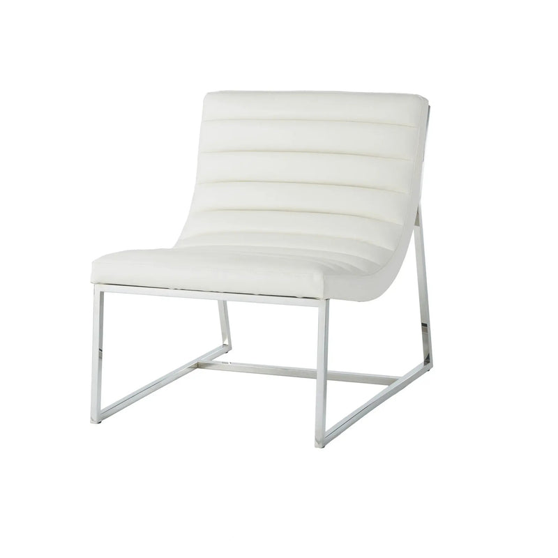 Wilmouth Roll Occasional Chair - White by HouseOfZazla