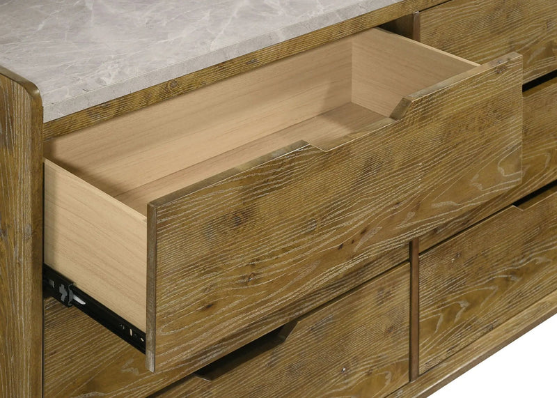 Henderson 6-drawer Bedroom Dresser Cabinet Medium Oak by Unique Piece Furniture