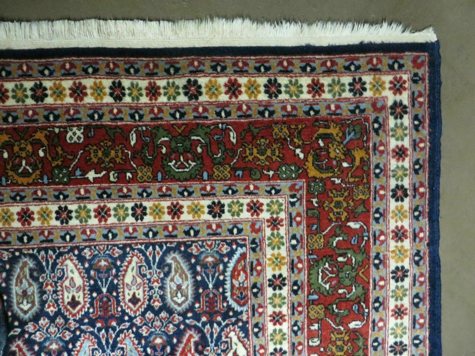 6' X 9' Vintage Fine Handmade India Paisley Rug Hand Knotted Carpet Organic Dye by Jewel Rugs