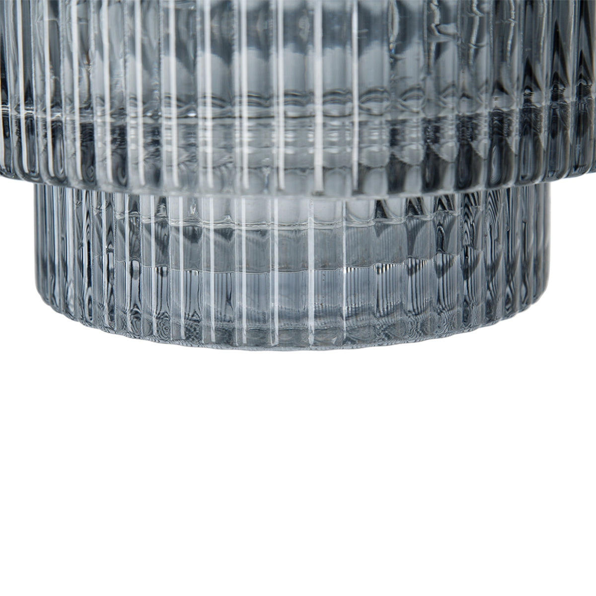 Multi-Tiered Geometric Vase with Smoked Glass Finish by HouseOfZazla