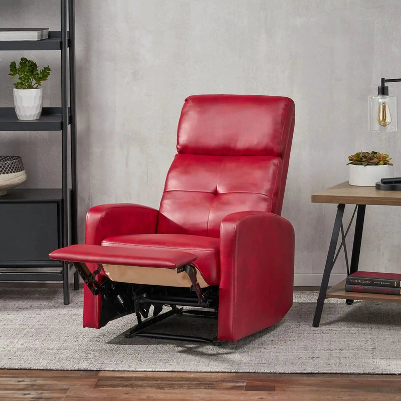 Contemporary Recliner Chair With Push Back Function by HouseOfZazla