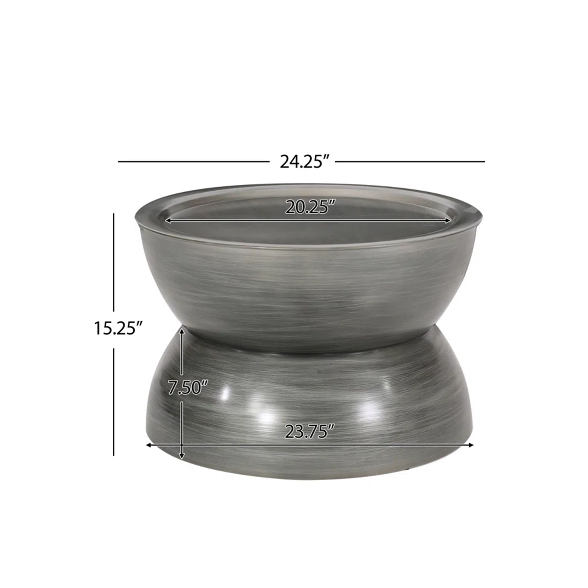 Sparling Modern Iron Hourglass Coffee Table by HouseOfZazla