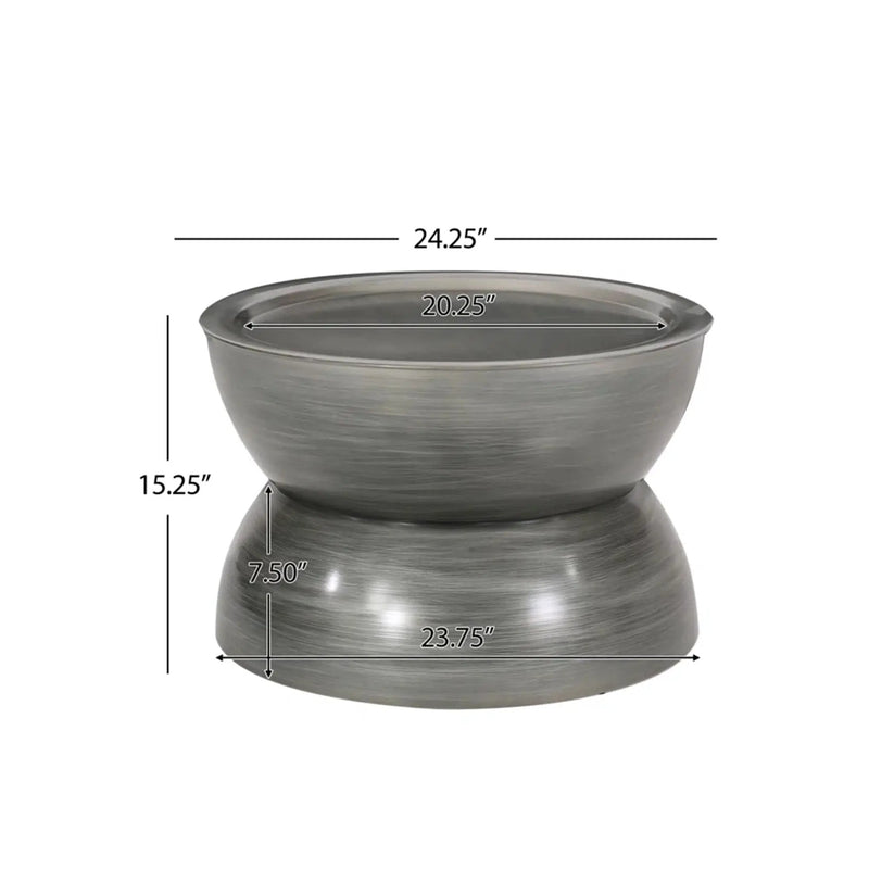Sparling Modern Iron Hourglass Coffee Table by HouseOfZazla