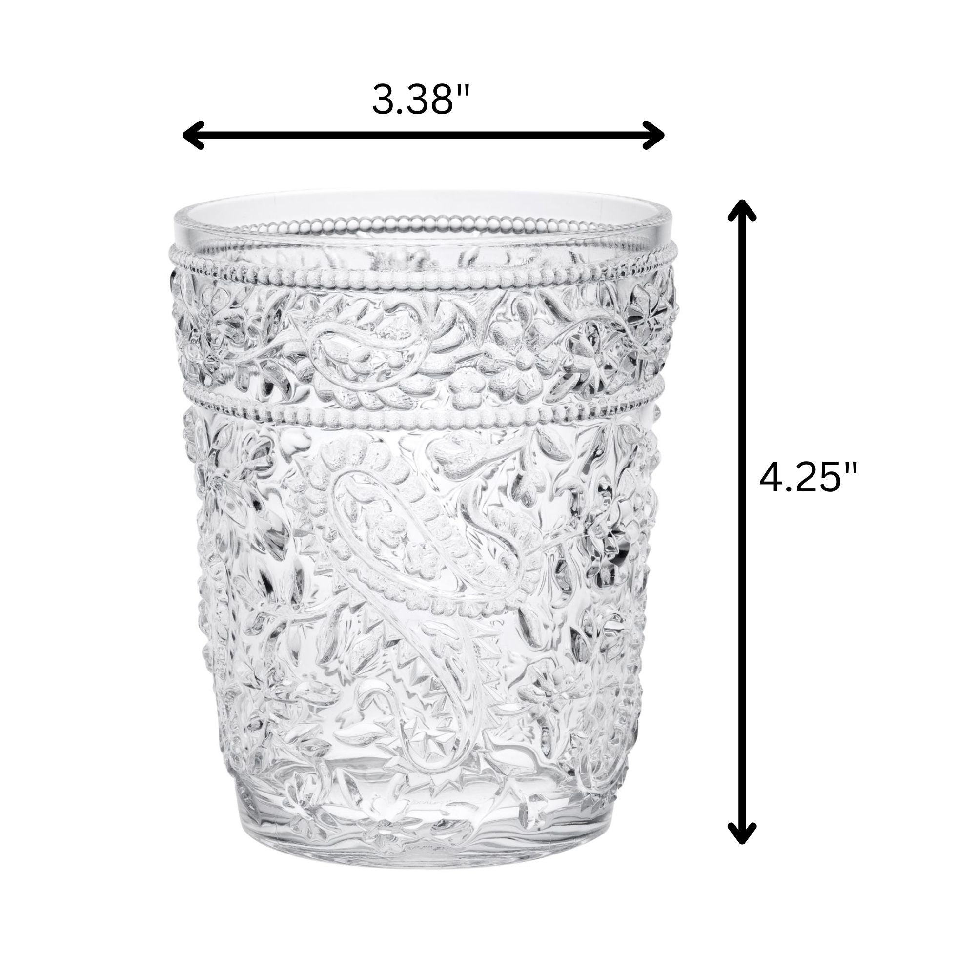 Paisley Acrylic Glasses Drinking (Set of 4) by HouseOfZazla