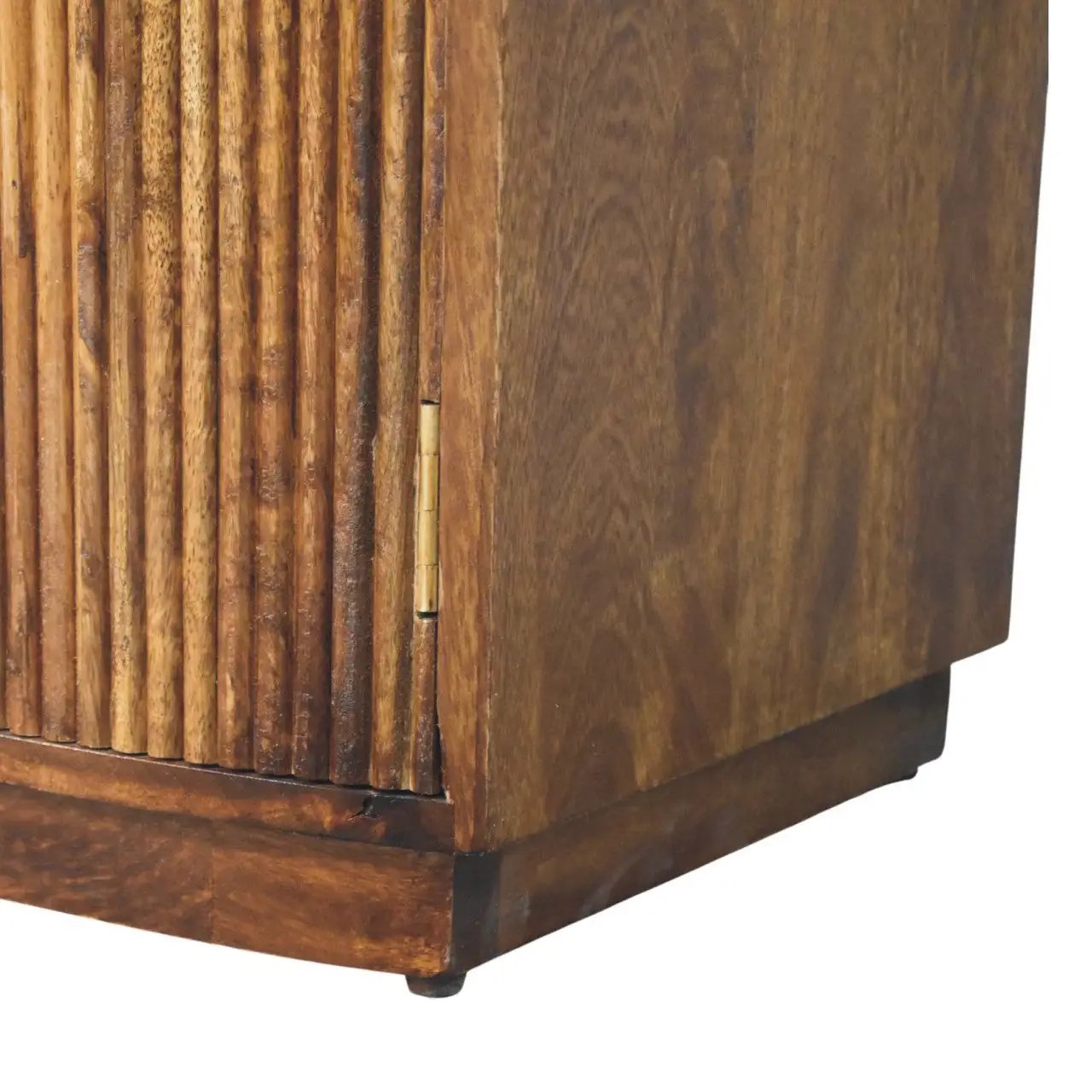 Solid Wood Milan Fluted Bedside Cabinet by HouseOfZazla
