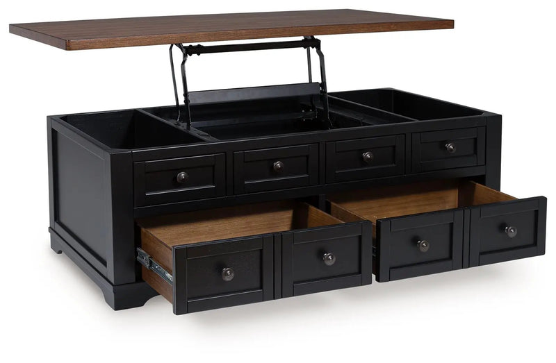 Wildenauer - Lift Top Cocktail Table - Brown / Black by Unique Piece Furniture