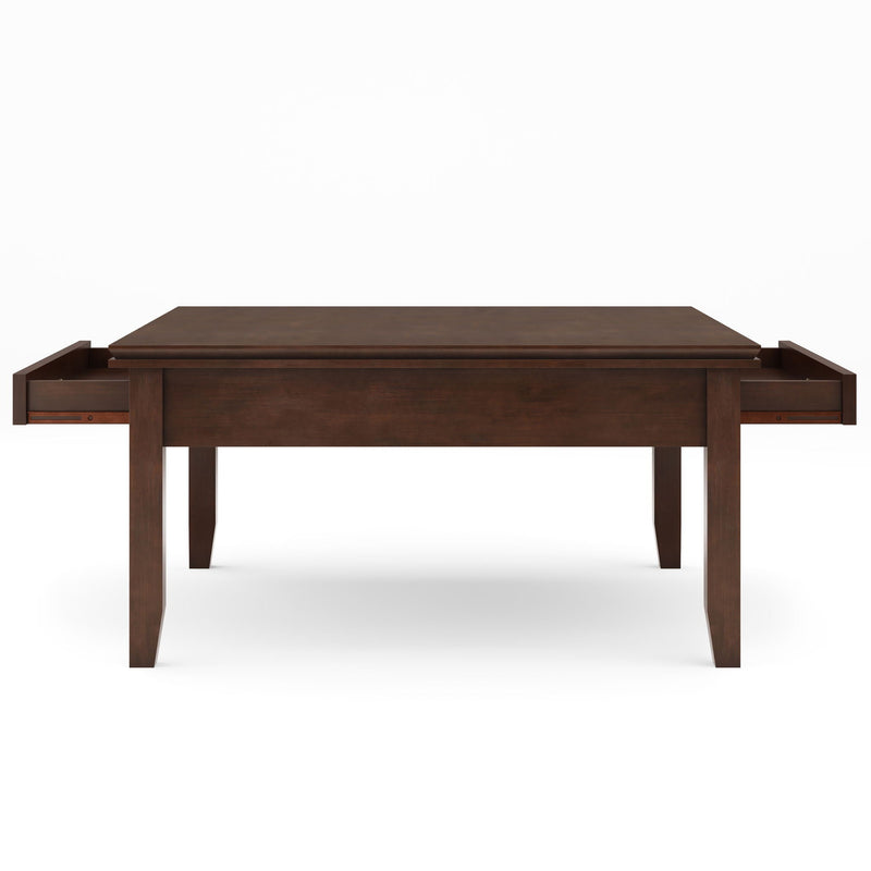 Artisan Square Coffee Table with Drawer - Russet Brown, photo 8 of 11