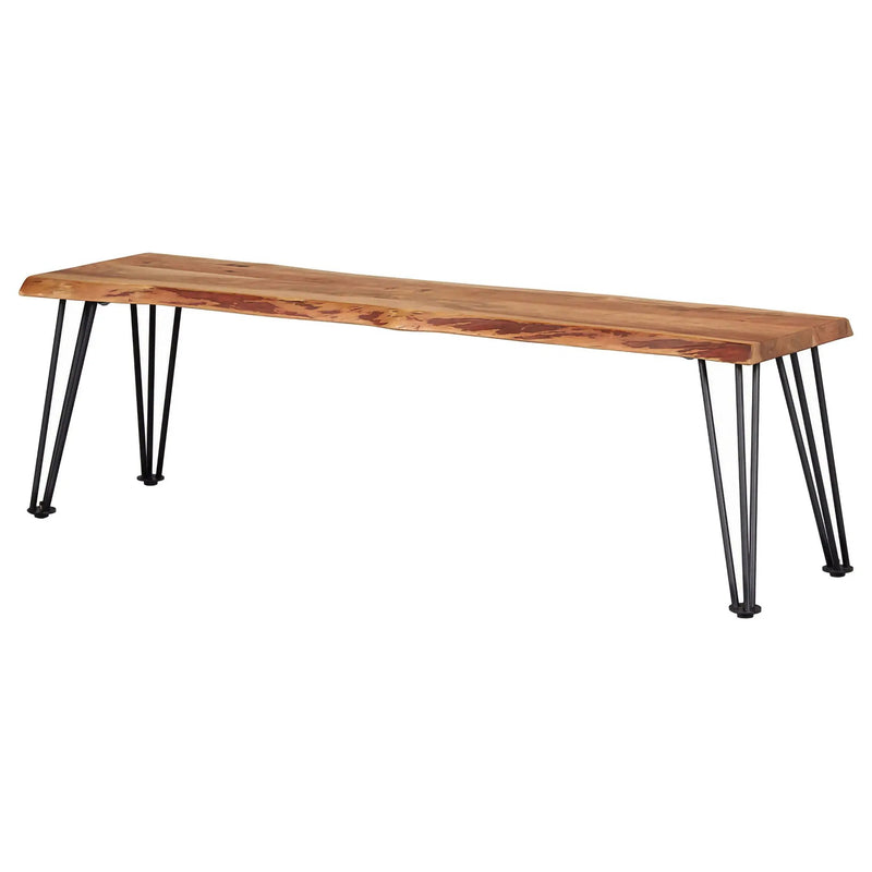 Sherman Wood Dining Bench Natural Acacia by Unique Piece Furniture