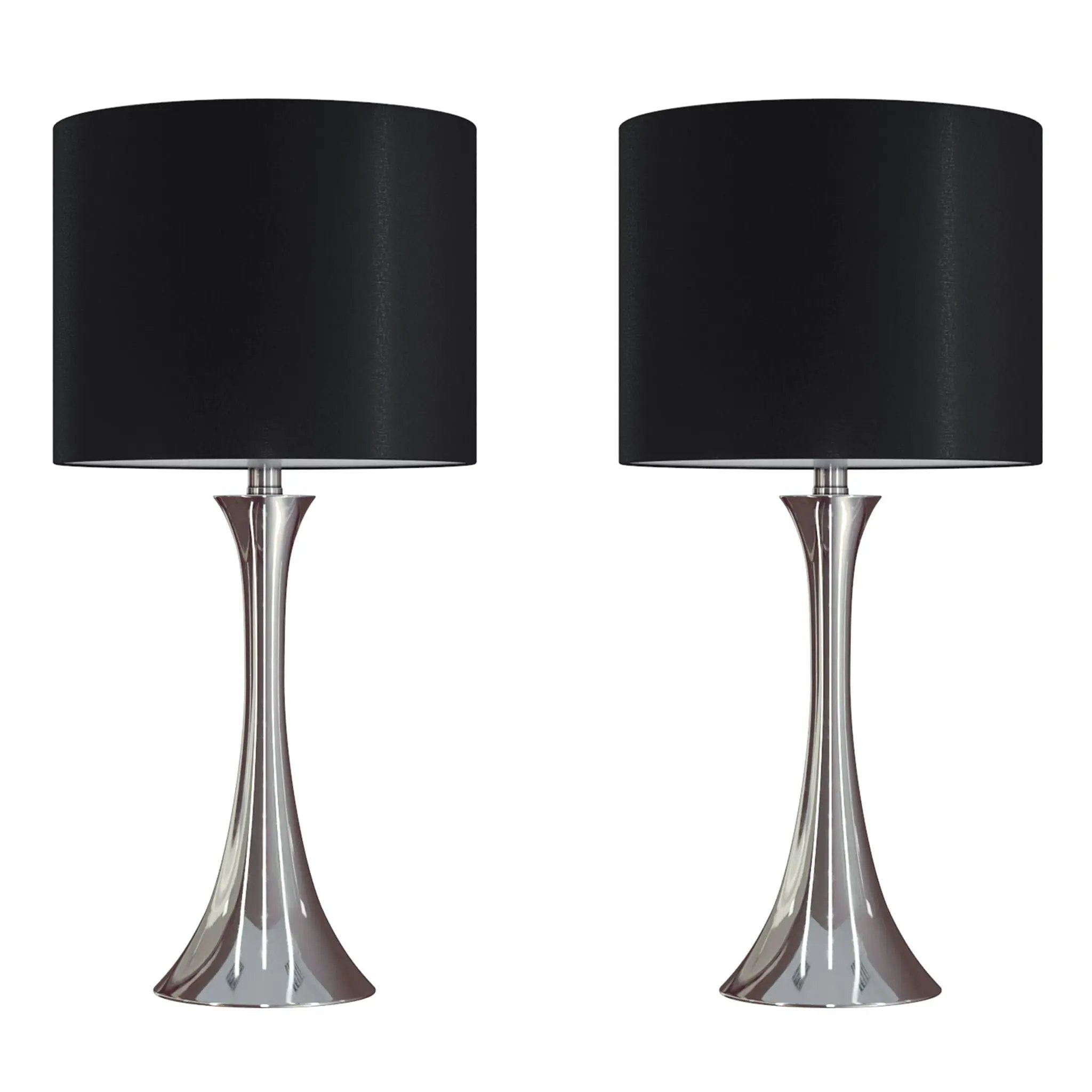Lenuxe - Contemporary Modern Design Table Lamp (Set of 2) by HouseOfZazla