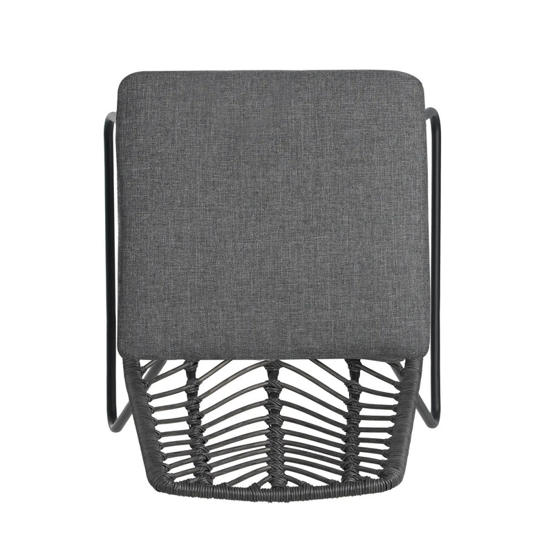 DEJA Chair 2PCS with 2 Cushions, Gray by HouseOfZazla
