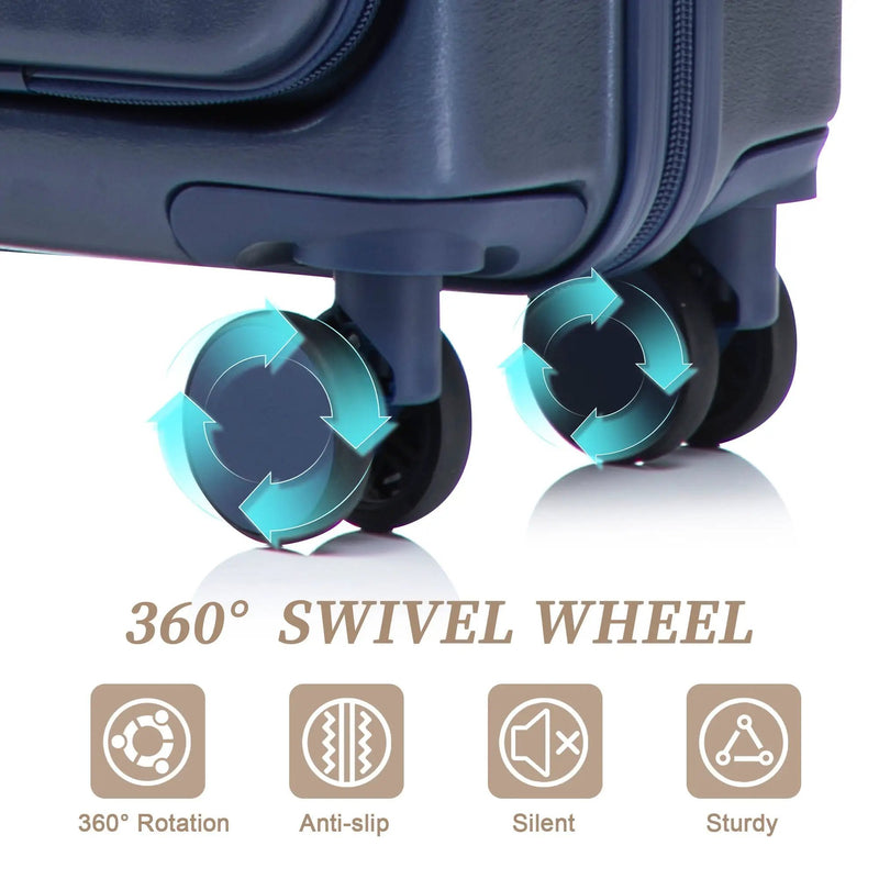 14'/20' 2-Piece ABS Spinner Wheel Luggage Set by HouseOfZazla
